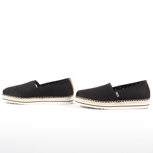Skechers Bobs Womens Espadrille Slip On Shoes BLK - Picture 3 of 6